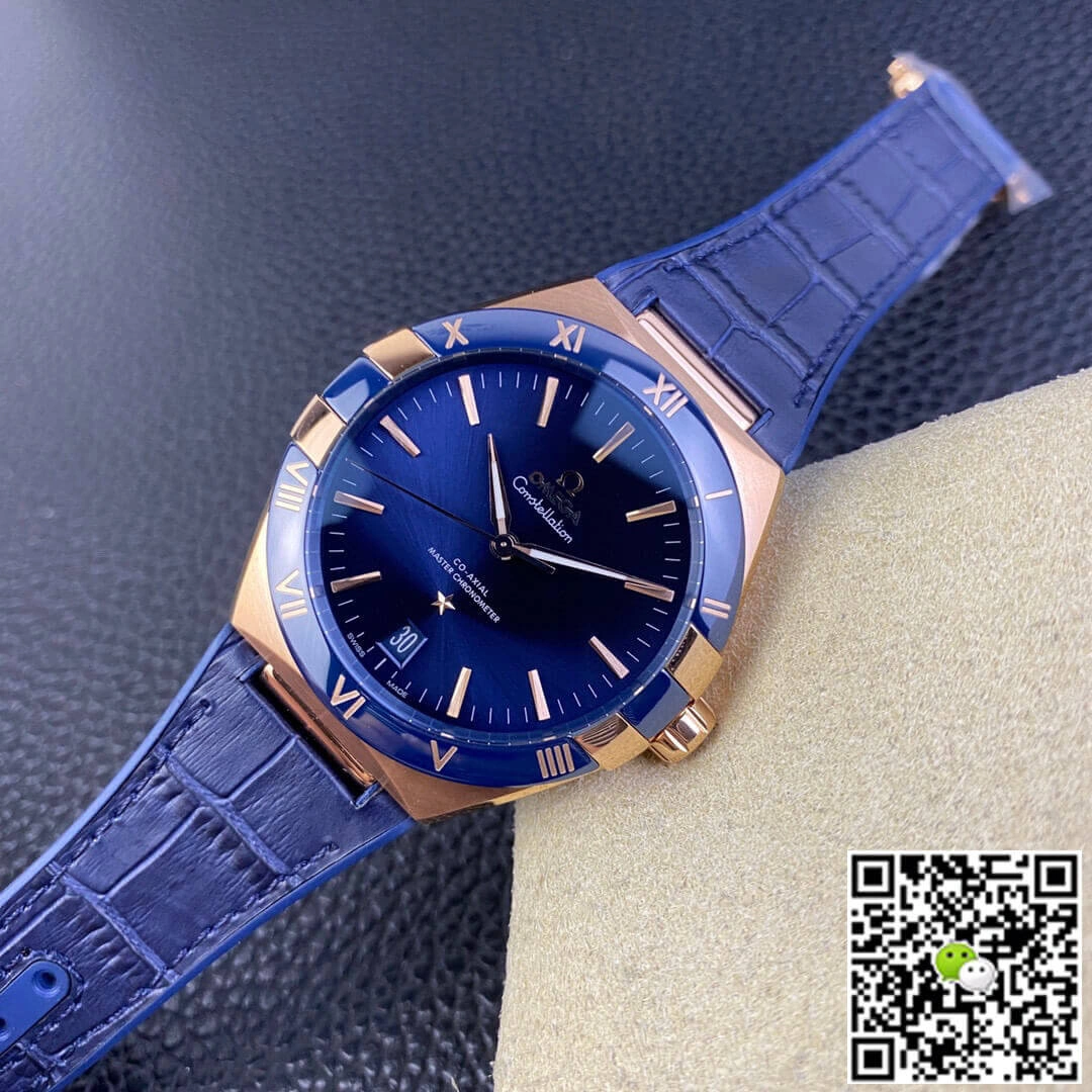 SBF Omega Constellation 131.63.41.21.03.001 VS Factory 1:1 Best Edition Replica Watch Leather Strap